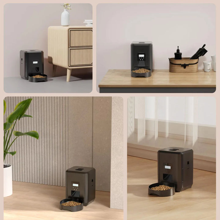 New 2L Pet Feeder Cat Dog Smart Food Dispenser Regular Quantitative Feeding with Audio Recording Feeding Bowls Pet Supplies
