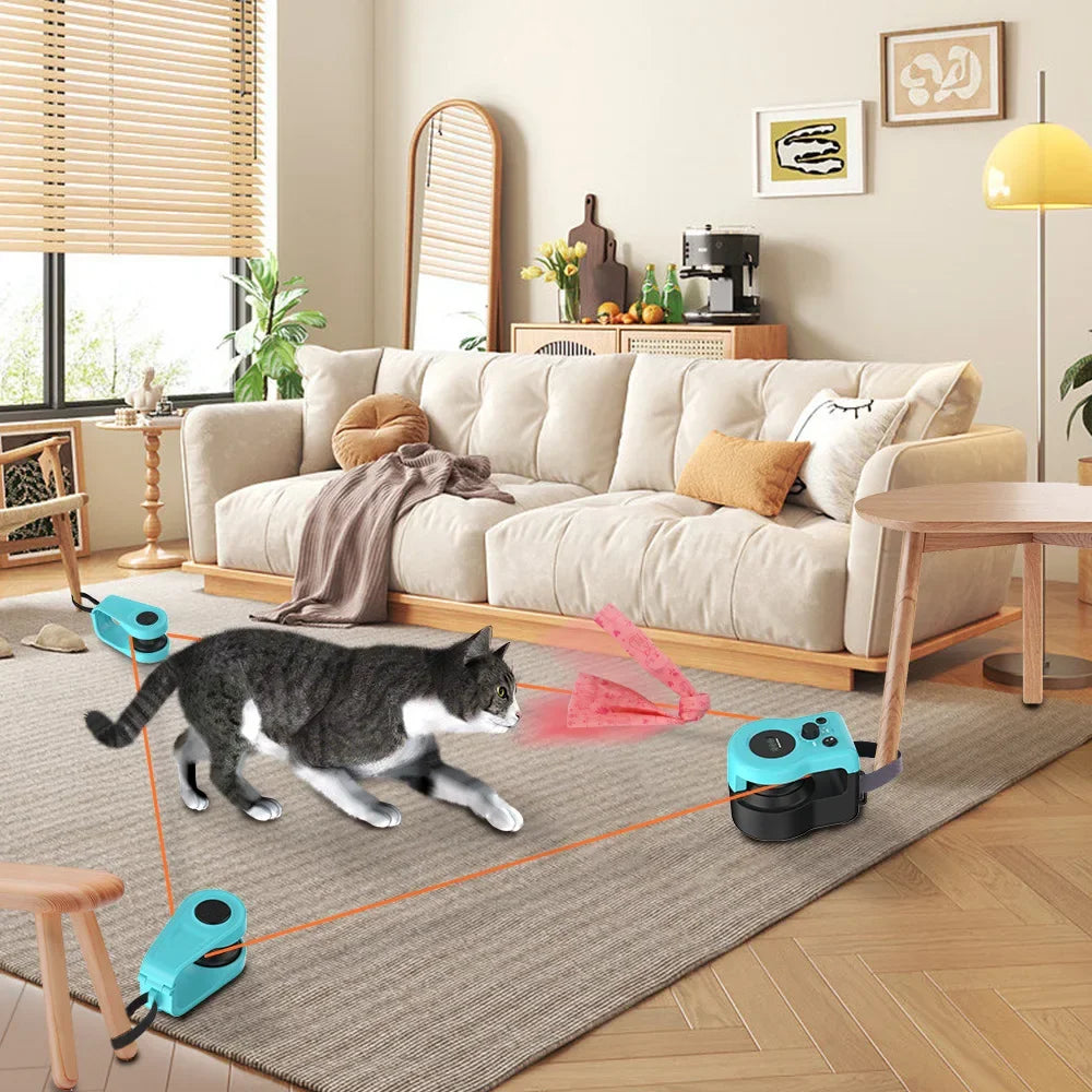 Cat Running Wheel Interactive Cat Toy,Cat Wheel Exerciser Cat Running Treadmill for Indoor Adjustable Speed Simulated Interactiv