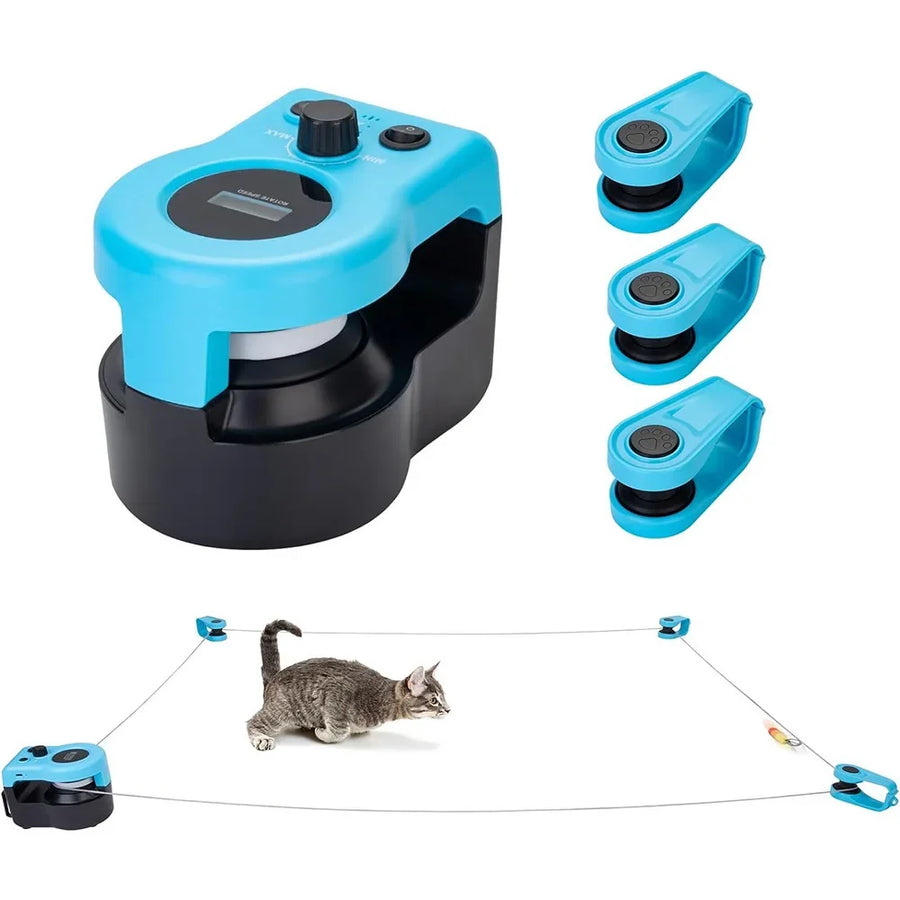 Cat Running Wheel Interactive Cat Toy,Cat Wheel Exerciser Cat Running Treadmill for Indoor Adjustable Speed Simulated Interactiv