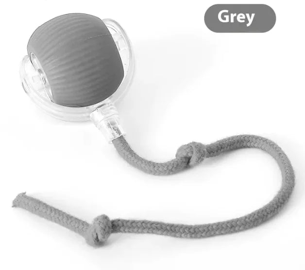 Rechargeable Smart Pet Chase Ball – Automatic Bouncing Toy for Indoor Cat & Dog Enrichment with Tail Attachment